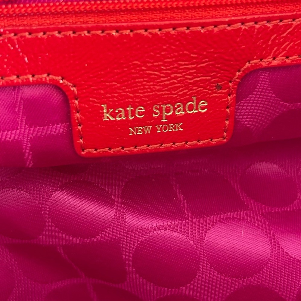 Kate Spade Quilted Puffer Tote Bag Large Red Diamond Stitch Nylon Streetwear - Picture 5 of 16